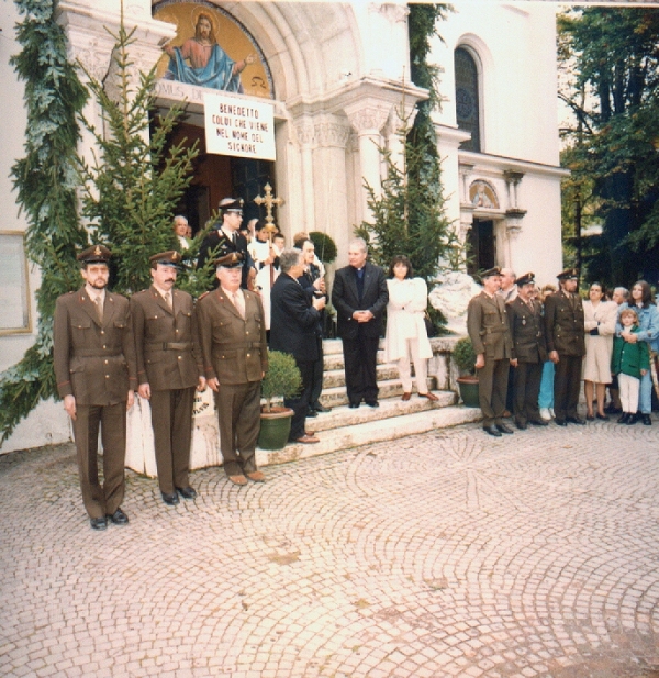 Il saluto delle autoritá - foto archivio Parrocchia S.Maria Assunta - Baselga