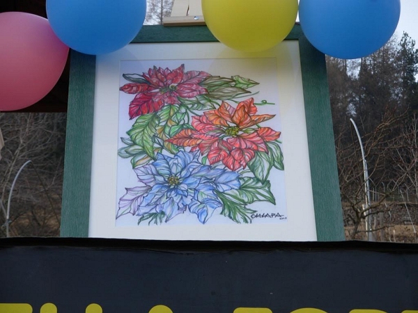Primo premio, un quadro di Chiara Tonini - Foto Flavia