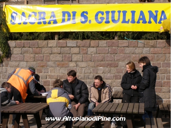 Il cartello della Sagra di Santa Giuliana 2007