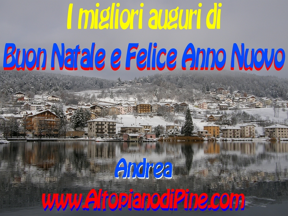 Auguri di Buone Feste da Andrea Nardon - www.altopianodipine.com