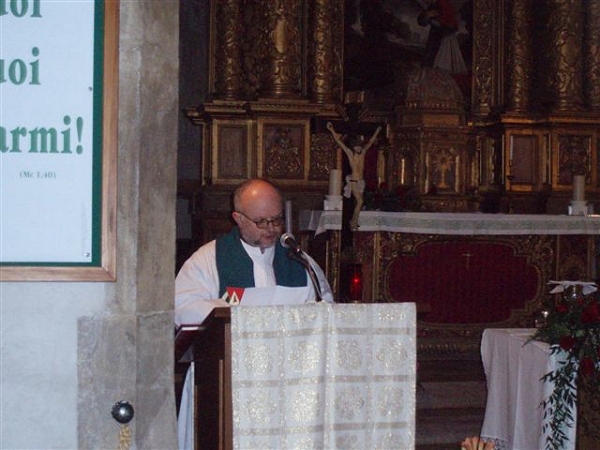Don Stefano Volani, fresco parroco di Baselga - foto Mattia