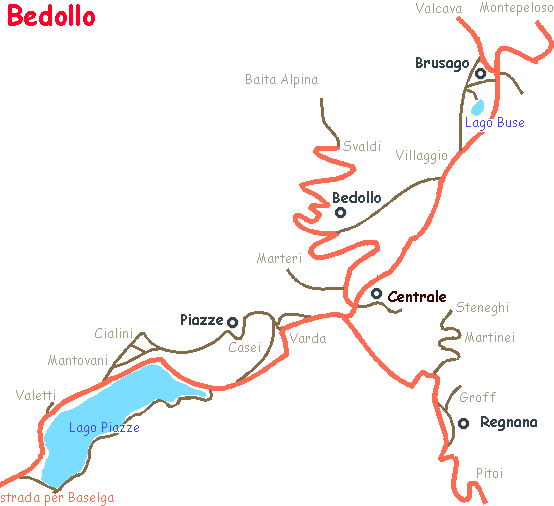 Cartina interattiva: fare un click sul luogo che interessa per avere le informazioni.