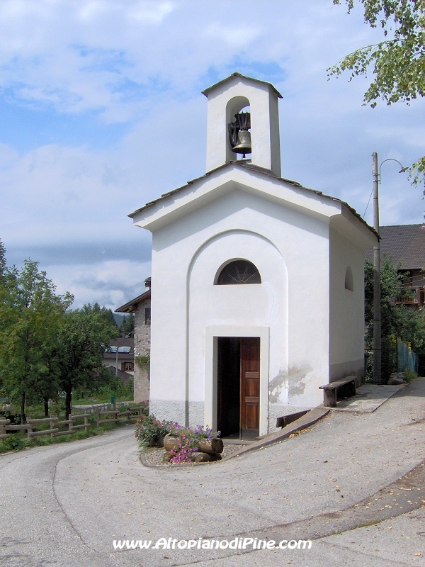 La chiesetta di Canè dedicata a San Giovanni Nepomuceno