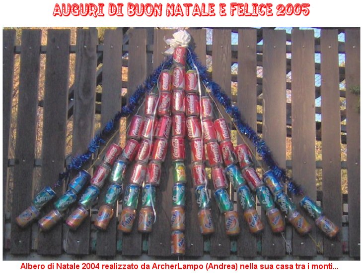 Albero di Natale 2004 realizzato da Andrea Nardon