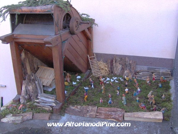 Presepe nel centro di Baselga