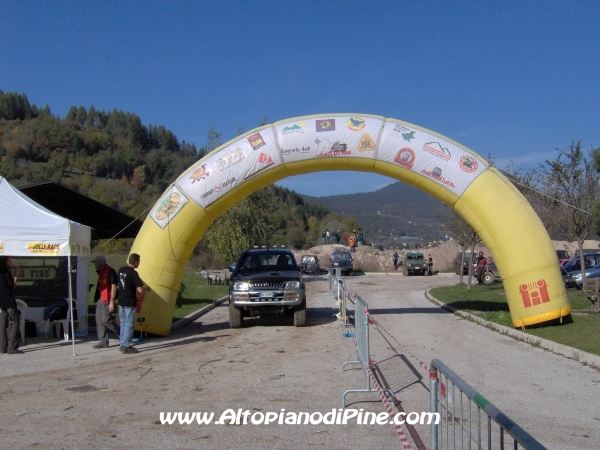 La partenza (e l'arrivo) della prova delle 4x4
