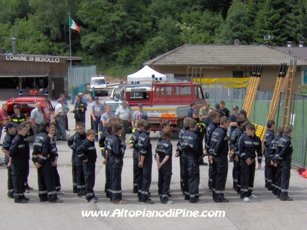 Gli allievi dei Vigili del Fuoco Volontari