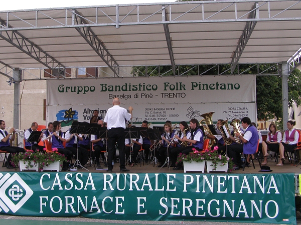Concerto del Corpo Bandistico di Faver, ospite per i festeggiamenti