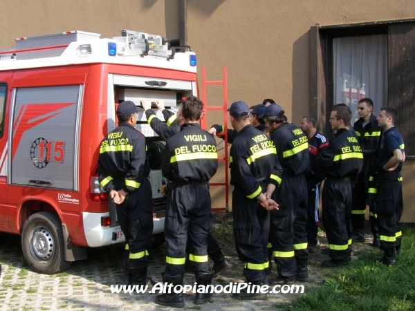 Visione dei mezzi operativi e dell'attrezzatura