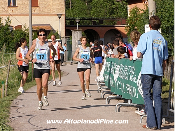 Tratto del cambio staffetta per le squadre in gara