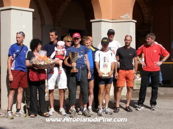 Premiazione delle squadre maschili