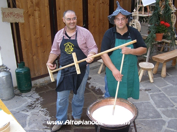 La preparazione del formaggio