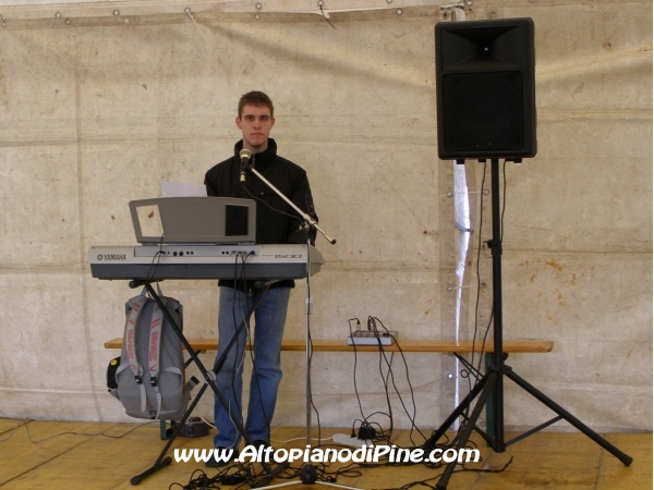 Il musicista che ha allietato il pomeriggio