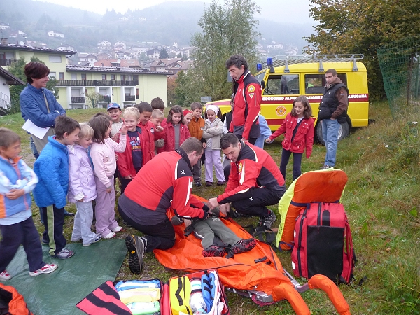 Incontro con il Soccorso Alpino - Foto di Cristina