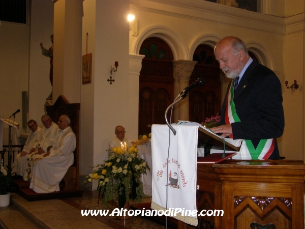 Gli auguri del comune di Baselga da parte del Sindaco 
