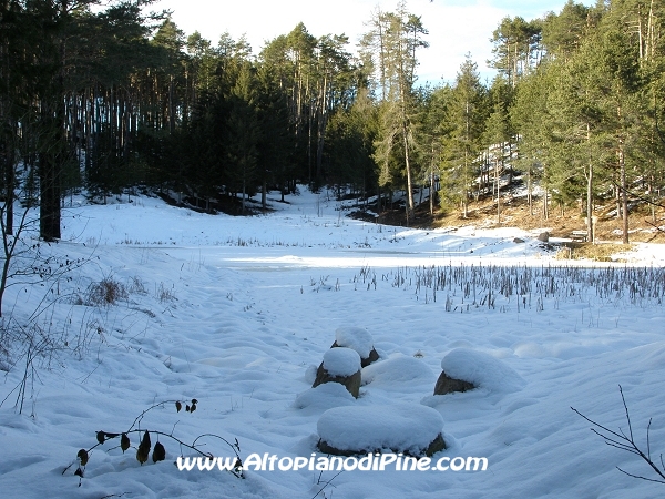 Lago delle Rane innevato