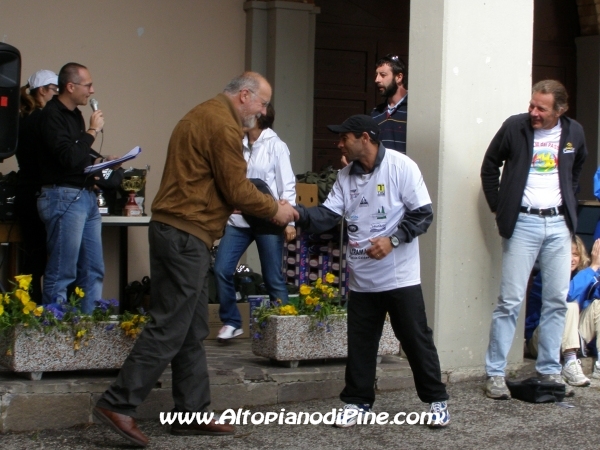 La premiazione dell'atleta Adilson Jose Pereira - Mai Zeder 2008
