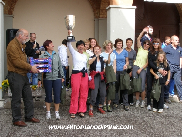 La squadra femminile prima classificata Lente ma contente - Mai Zeder 2008