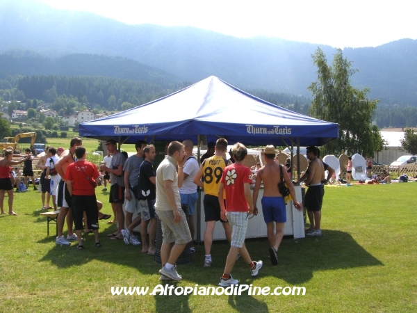 Il gazebo/bar del Green Volley 2008