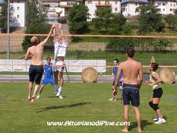 Un momento di una partita del Green Volley 2008