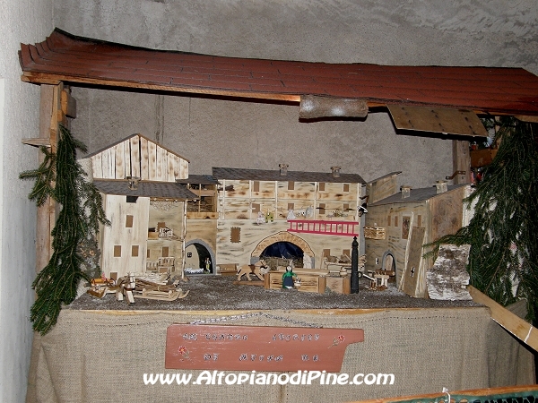 Ricostruzione del centro storico di Miola - el paes dei Presepi 2008