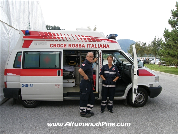 I volontari della Croce Rossa Italiana presenti alla manifestazione
