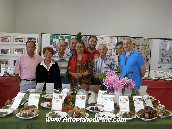 I collaboratori della mostra dei funghi