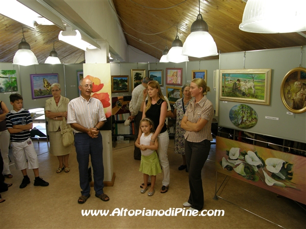 L'inaugurazione della mostra 