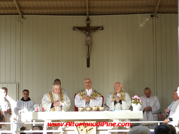 Festa Patronale Madonna di Piné 2008 - don Silvio Benedetti, don Guido Corradini e don Livio Dallabrida