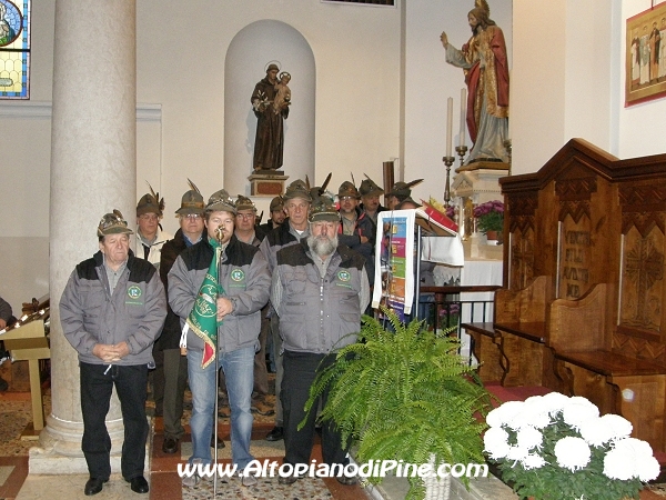 Gli Alpini presenti alla S.Messa