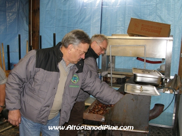 Preparazione della castagnata