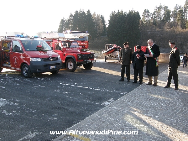 Benedizione automezzi Vigili del Fuoco Volontari di Baselga di Pine'