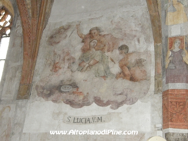 Affresco dedicato a Santa Lucia
