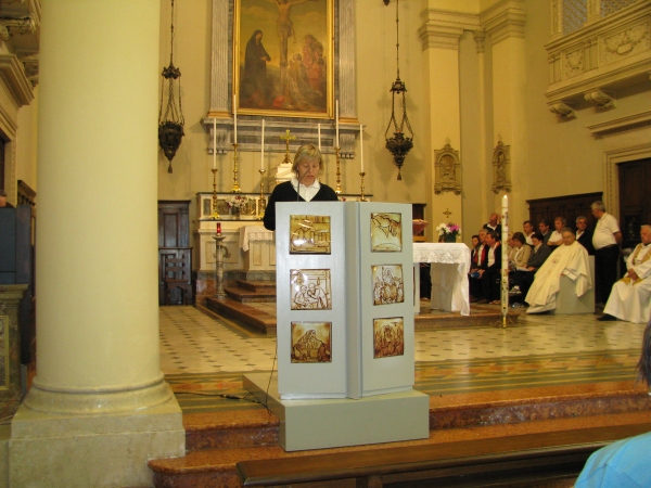 Momenti della celebrazione religiosa - foto Bruno Ioriatti