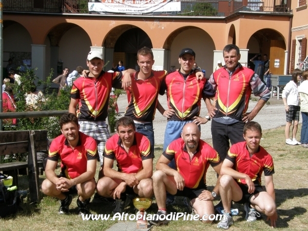 Una delle squadre partecipanti, Vigili del Fuoco Volontari di Baselga di Pine'