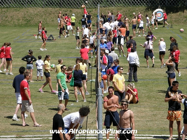 Le squadre in azione al Green Volley 3x3 edizione 2009