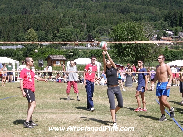 Una delle partite del Green Volley 3x3 edizione 2009