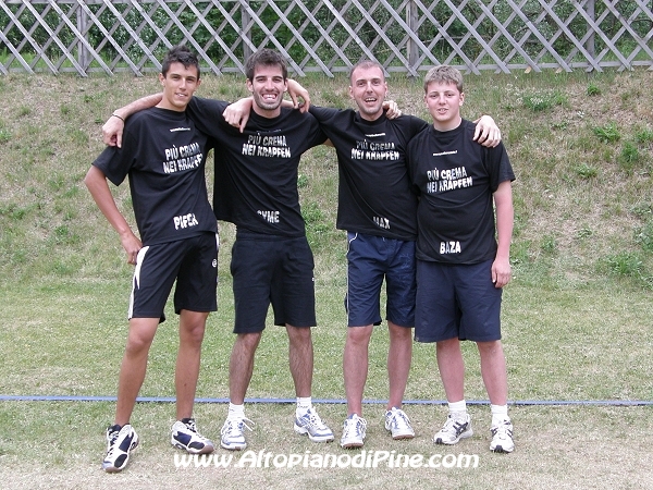 Piú crema nei Krapfen - squadra partecipante al Green Volley 3x3 edizione 2009