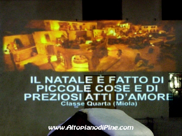 Riflessioni Natalizie da parte dei ragazzi delle scuole pinetane - El paes dei Presepi 2009