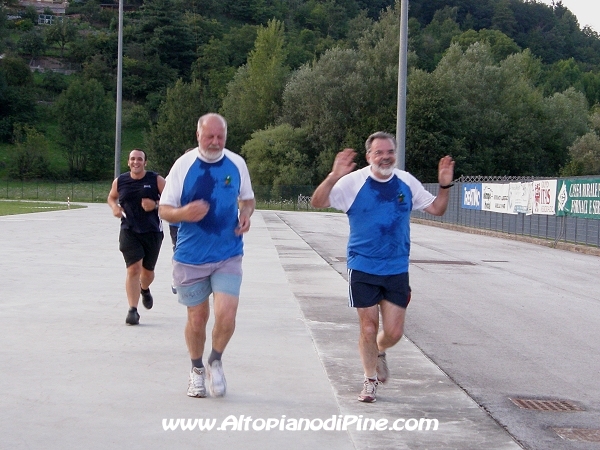 Due volti noti al traguardo della Tut Piné 2009 
