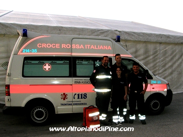 Volontari della Croce Rossa Italiana alla Tut Piné 2009 