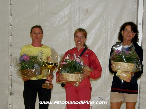 Il podio femminile - Tut Piné 2009 