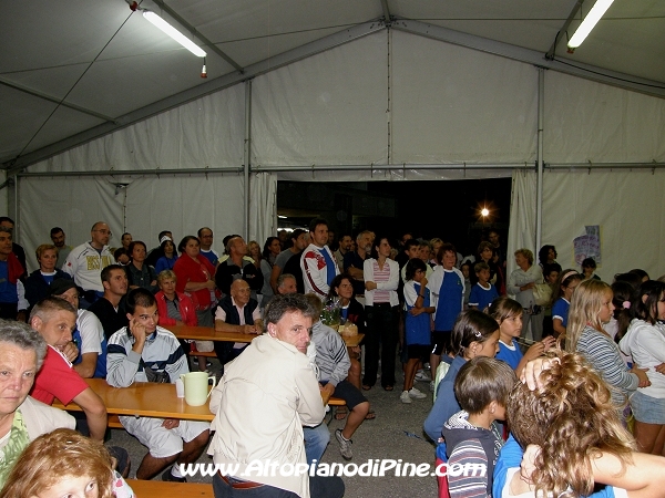 Parte del pubblico presente alla premiazione - Tut Piné 2009 