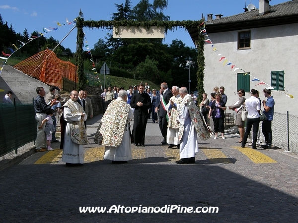 L'arrivo a Montagnaga di don Gabriele Bernardi