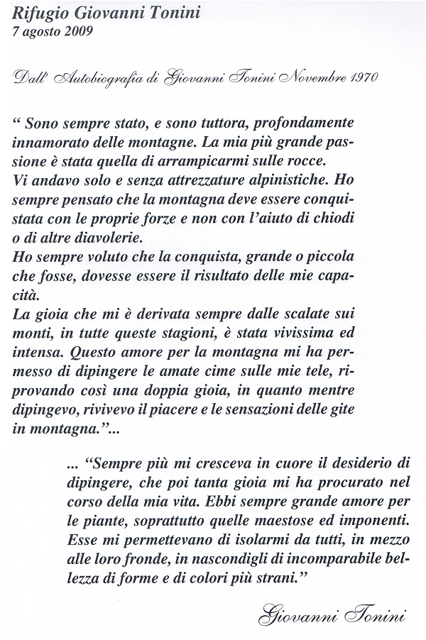 Qualche parola di Giovanni Tonini
