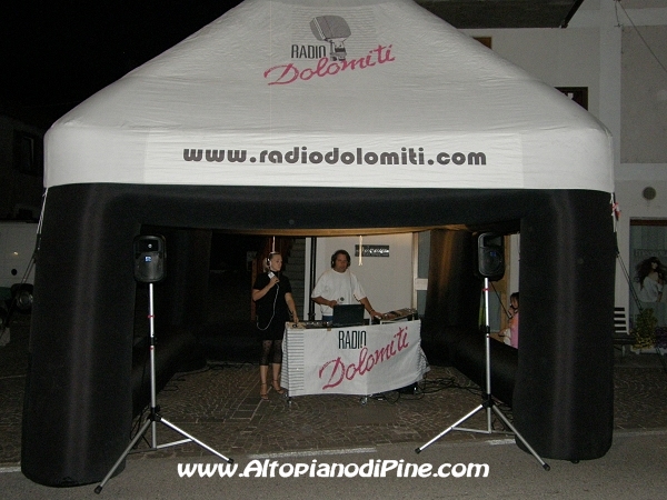 Radio Dolomiti a Piné  sotto le stelle 2009 - 15 luglio 2009 
