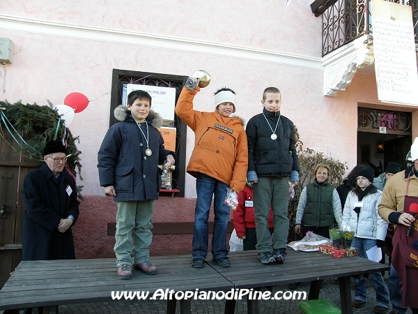I vincitori della Sbigolada categoria giovani - Sagra di Santa Giuliana 2009