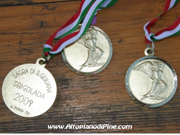 Le medaglie della Sbigolada - Sagra di Santa Giuliana 2009