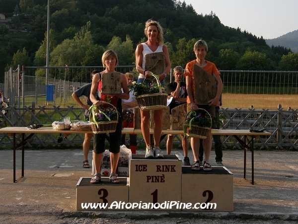 Podio femminile del 3 Trofeo Costalta - 11°  memorial Fiorella e Luca - 2010