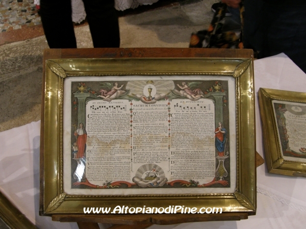 Mostra Arredi Sacri Parrocchia S. Maria Assunta - Baselga di Pine'